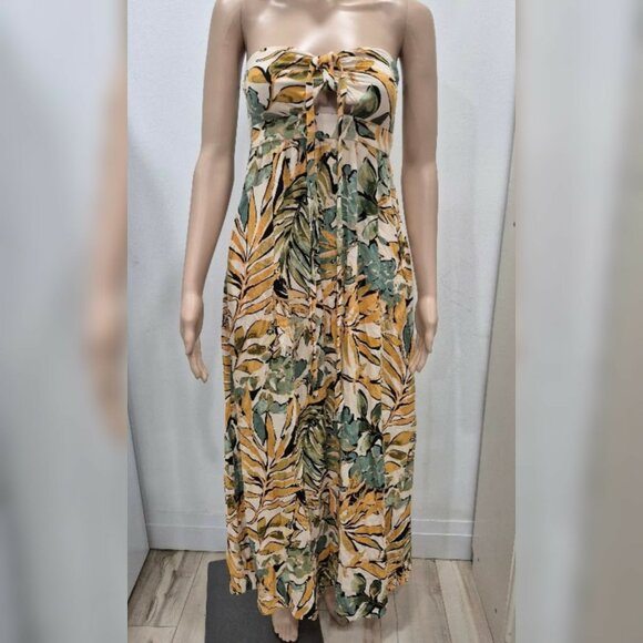 Rewind Dresses & Skirts - Rewind Tropical Palm Tree Maxi Dress Size XS